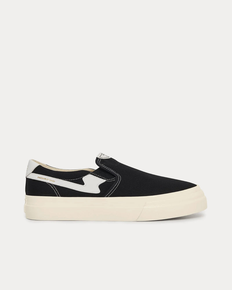 Stepney Workers Club Lister Canvas S-Strike Black / White Slip On Sneakers - 1