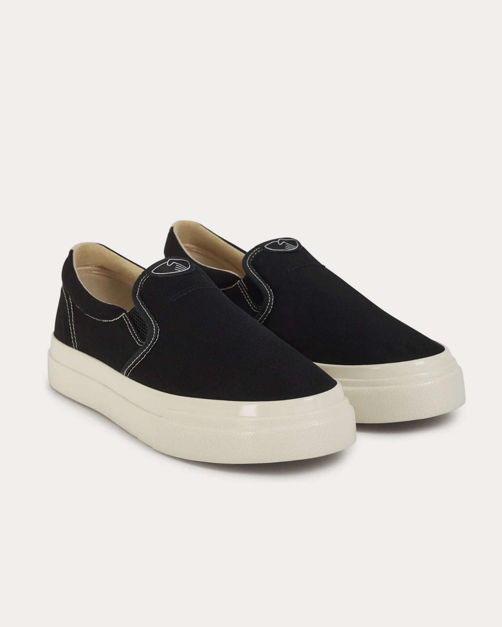 Stepney Workers Club Lister Canvas Black Slip On Sneakers - 3