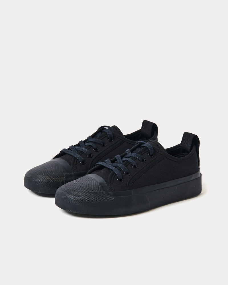 Studio Nicholson Byrd Canvas Darkest Navy Low Top Sneakers - 3