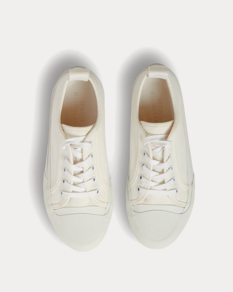 Cream on sale canvas sneakers