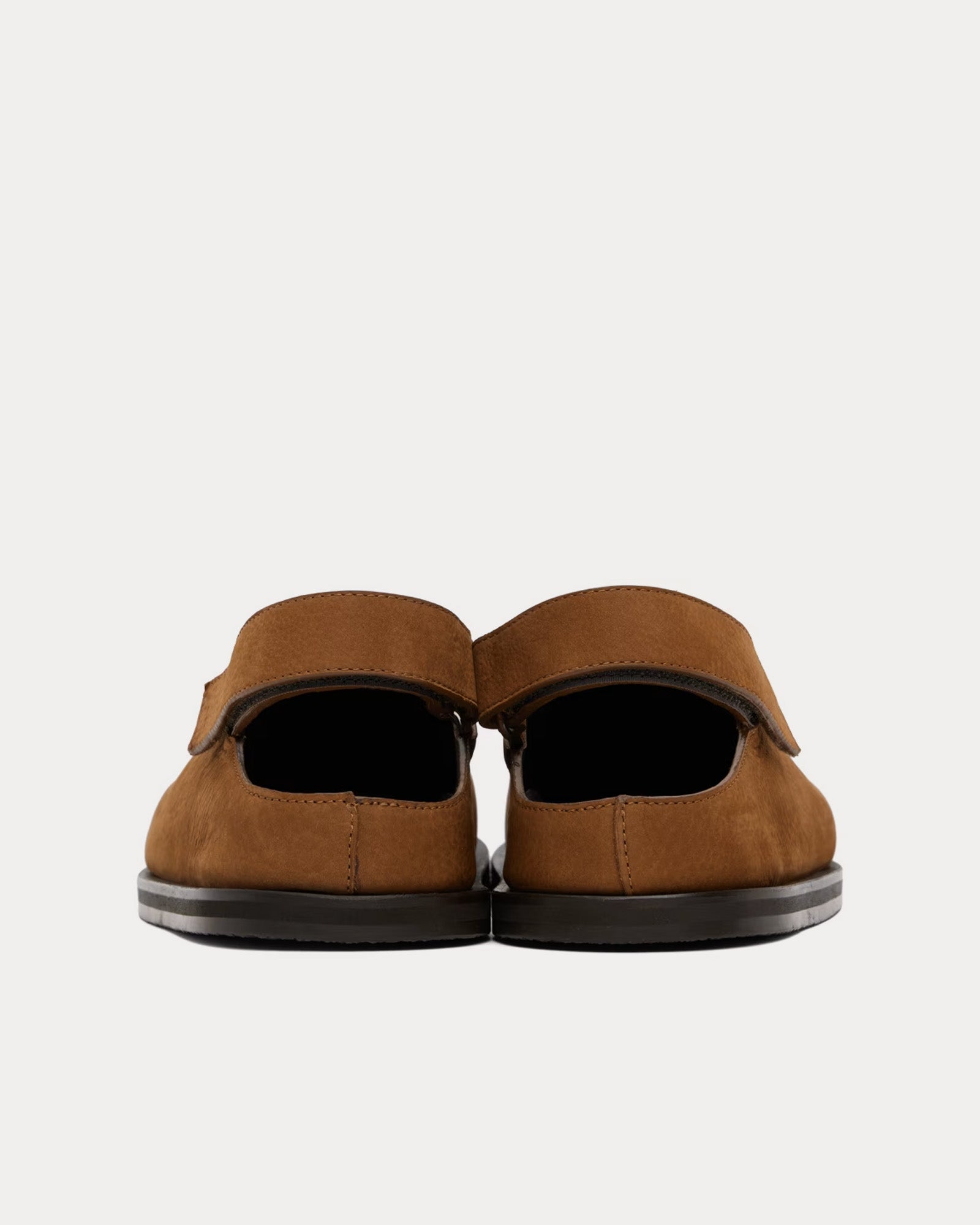 Studio Nicholson Hardning Leather Hooda Brown Clogs - 3