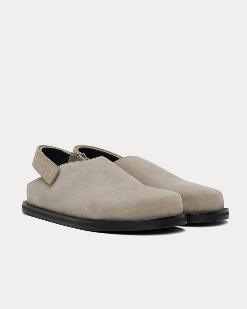 Studio Nicholson Hardning Leather Rainy Day Grey Clogs - 2