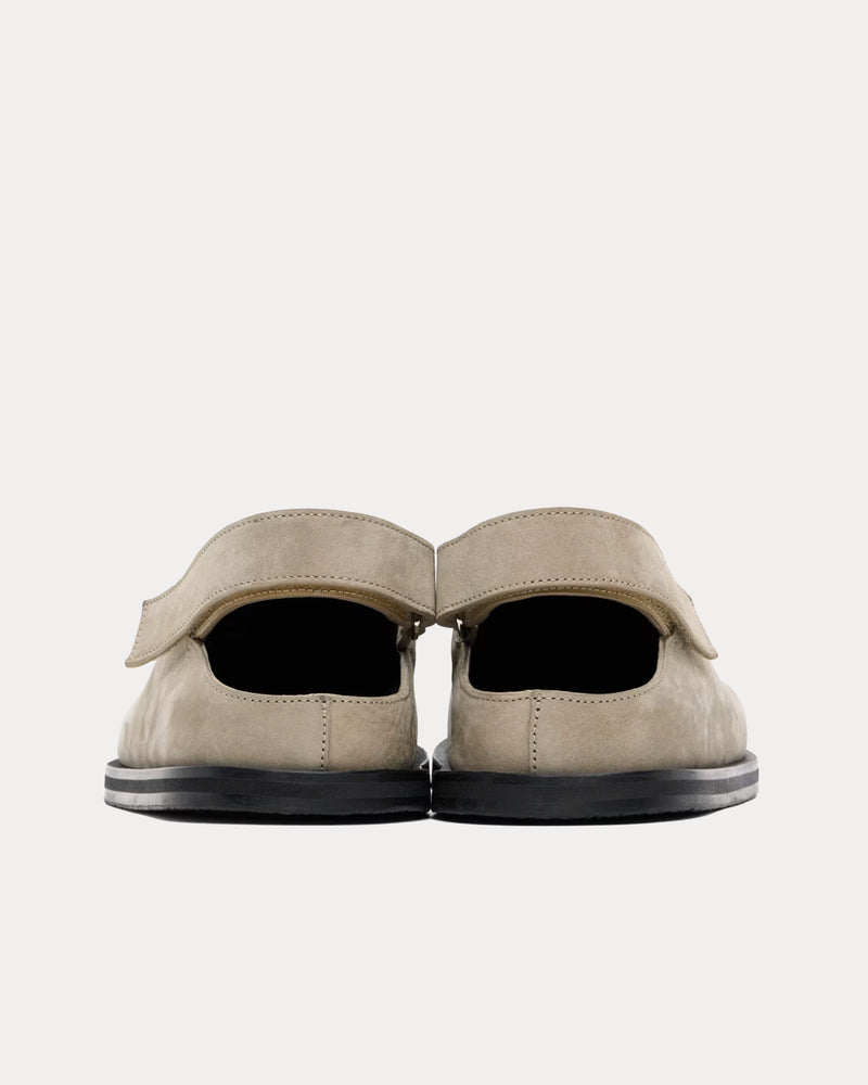 Studio Nicholson Hardning Leather Rainy Day Grey Clogs - 3