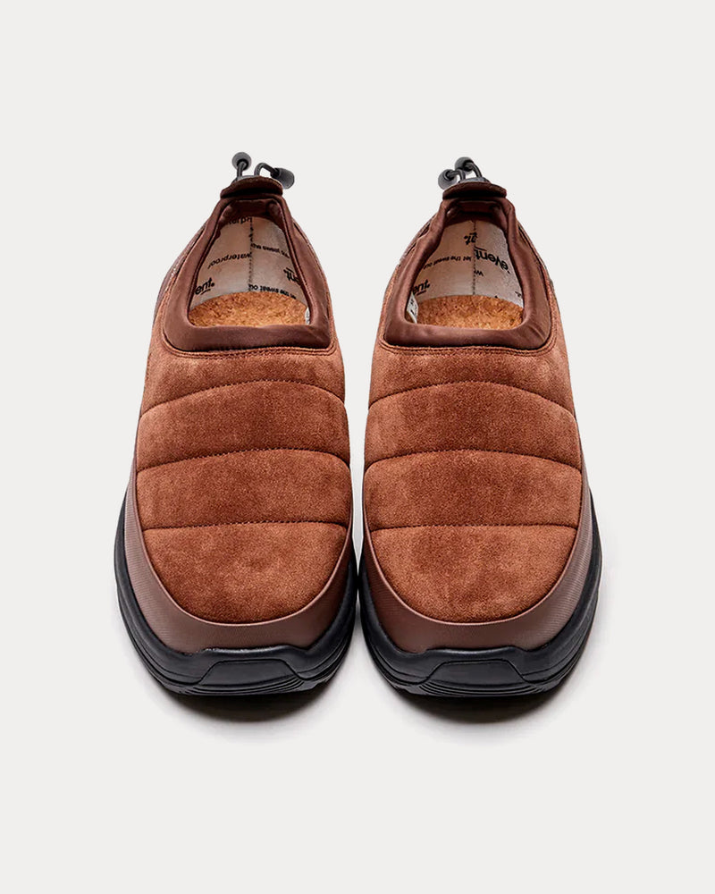 Suicoke PEPPER-mod-sev Suede Brown Slip On Sneakers - 2