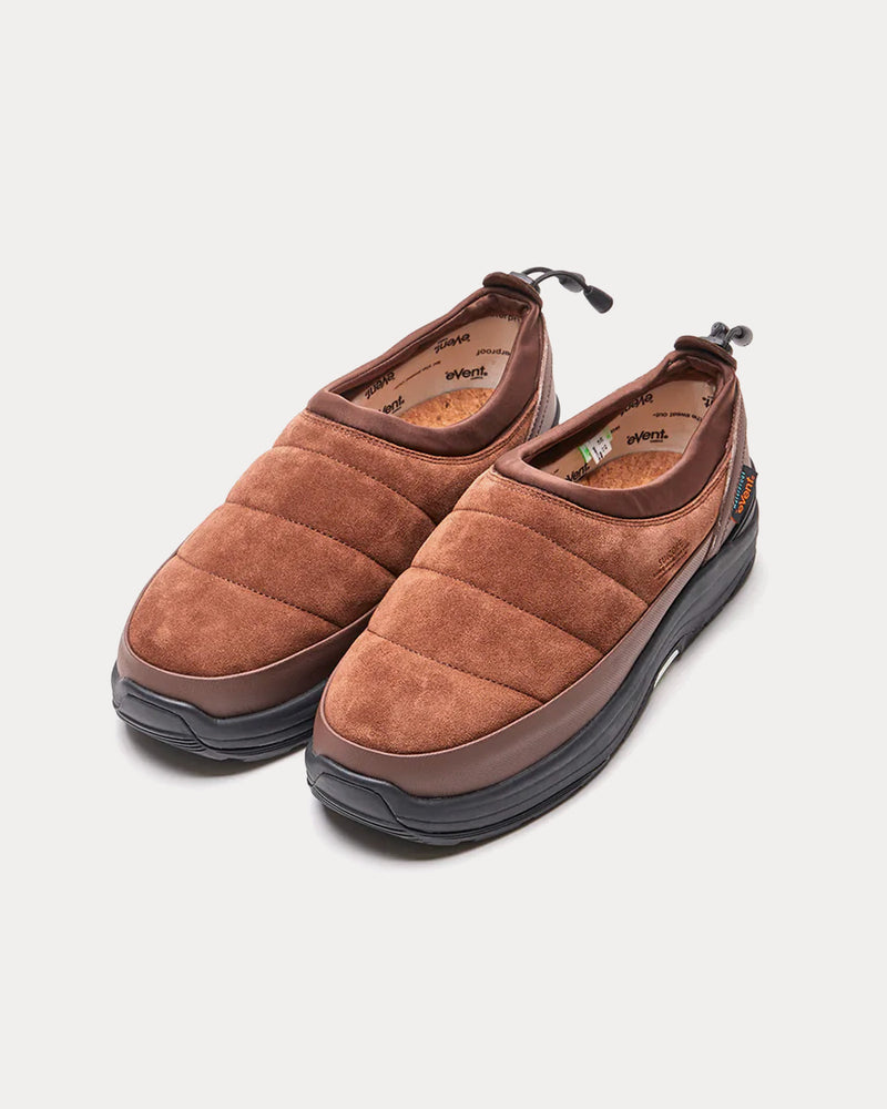 Suicoke PEPPER-mod-sev Suede Brown Slip On Sneakers - 3