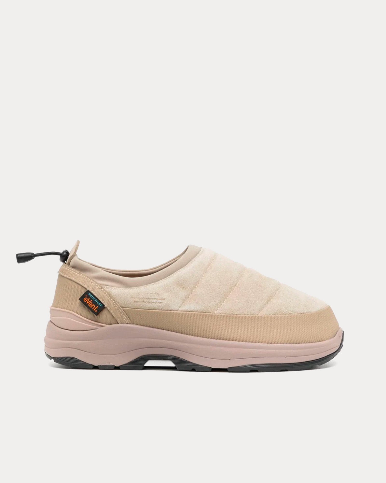 Suicoke PEPPER-mod-sev Suede Beige Slip On Sneakers - 1