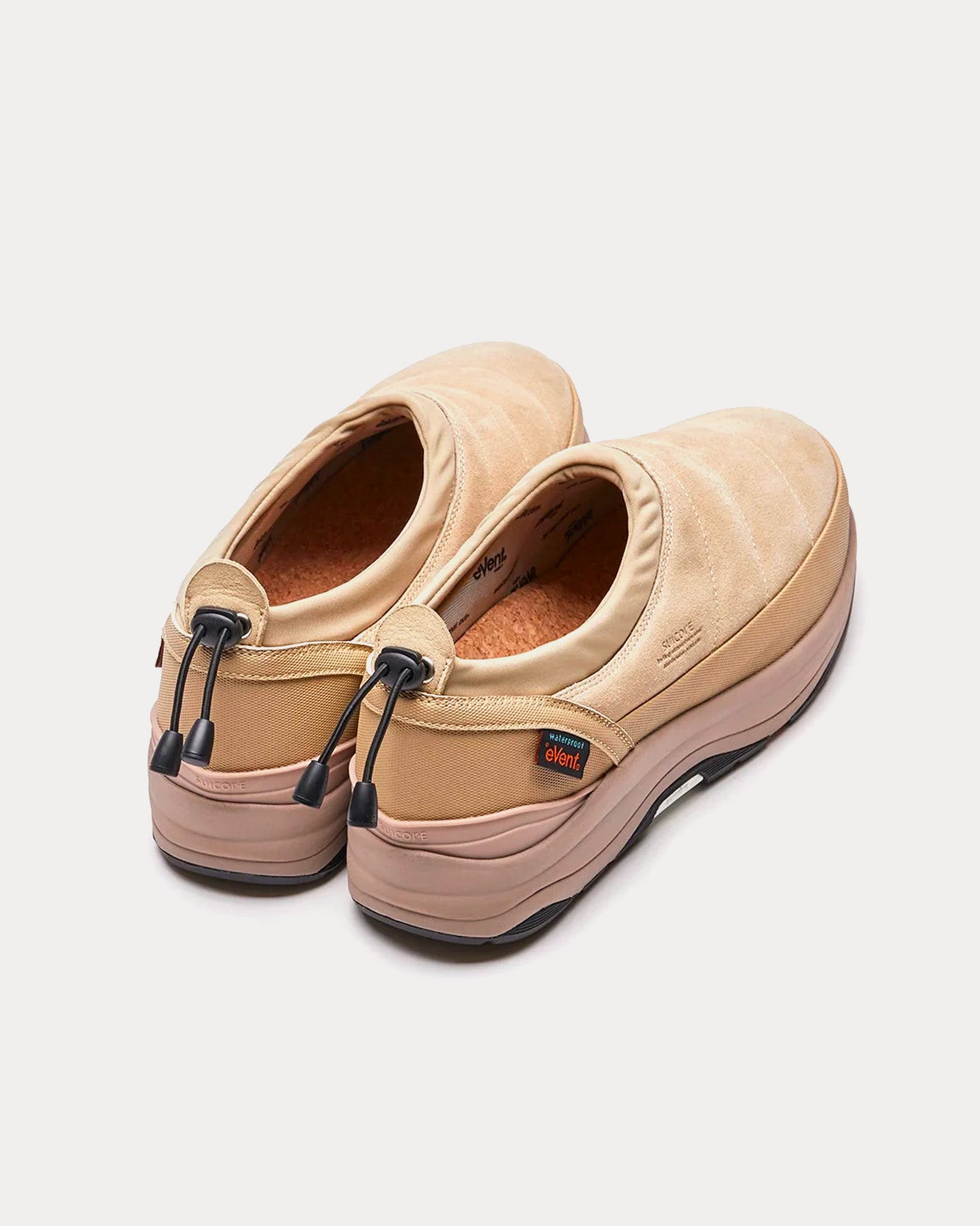 Suicoke PEPPER-mod-sev Suede Beige Slip On Sneakers - 4