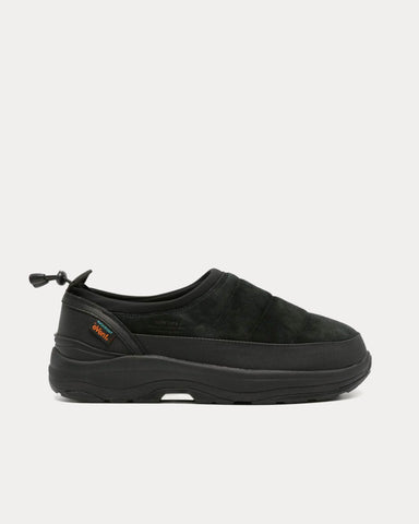 Suicoke PEPPER-mod-sev Suede Black Slip On Sneakers