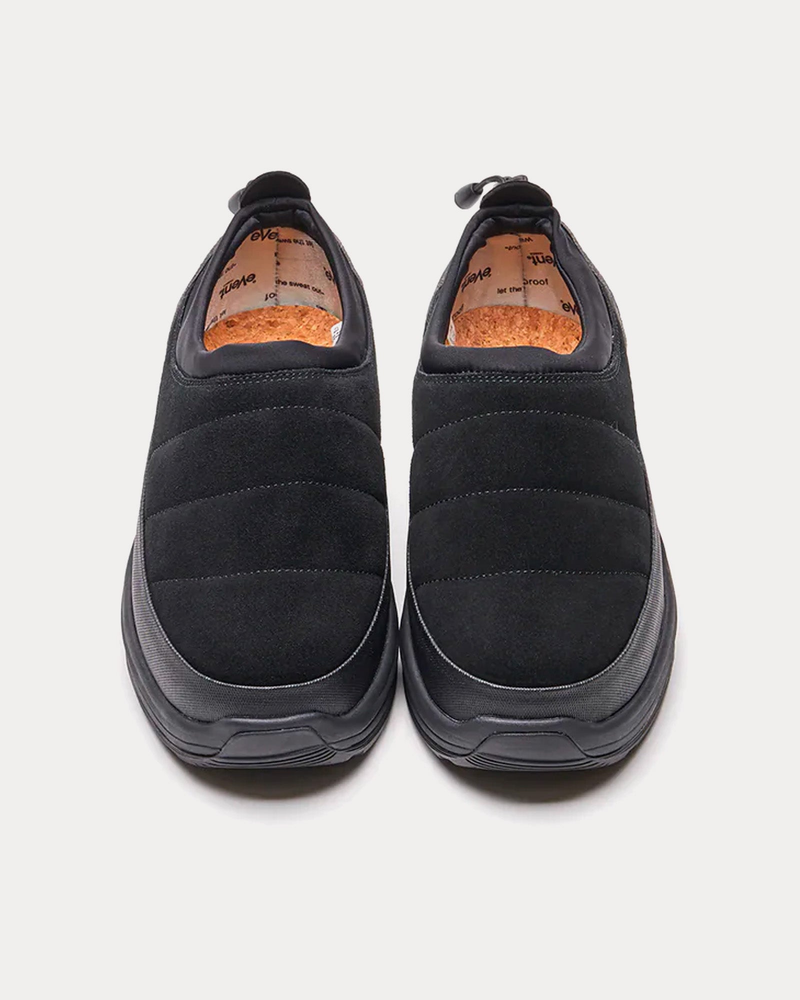 Suicoke PEPPER-mod-sev Suede Black Slip On Sneakers - 2