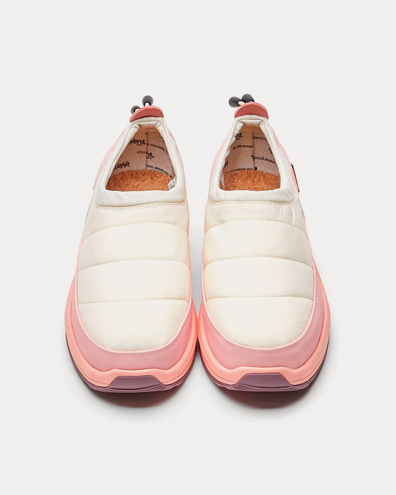 Suicoke PEPPER-mod-ev Ivory / Pink Slip On Sneakers - 2