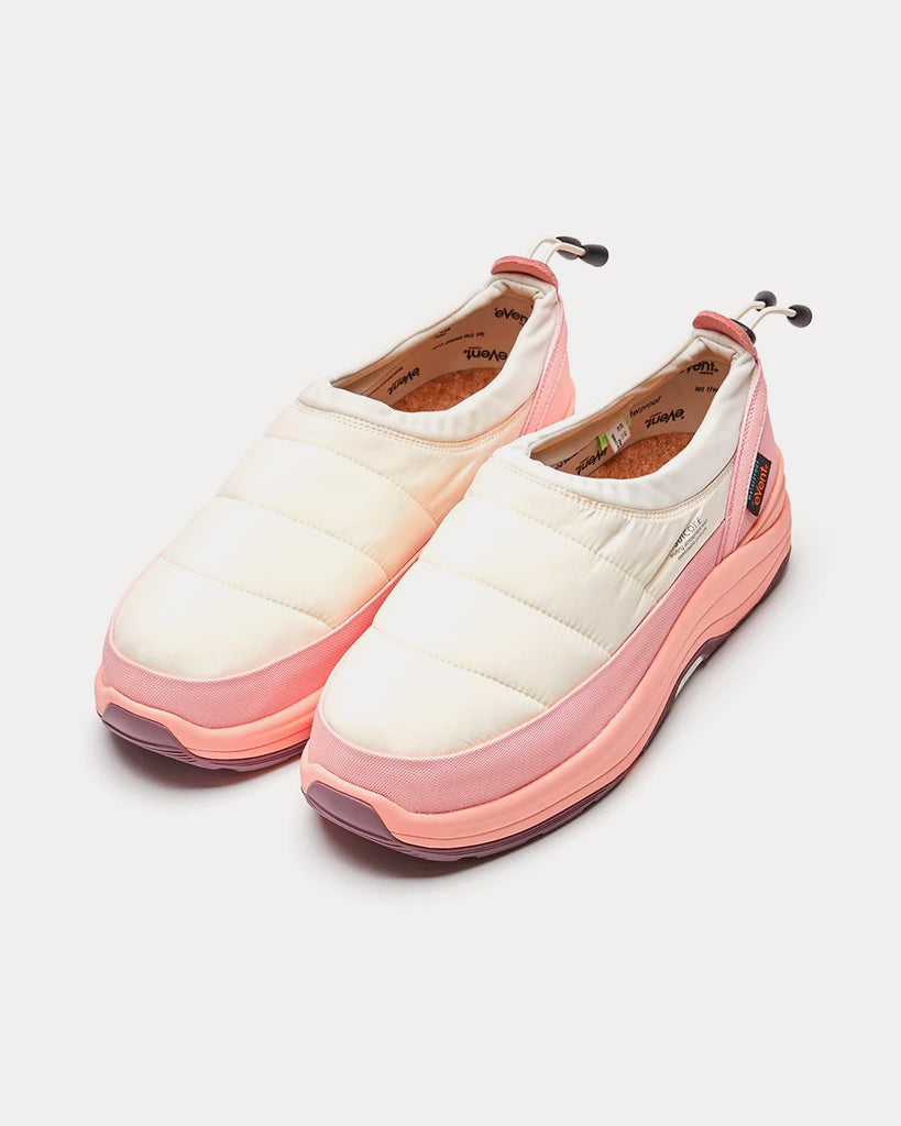 Suicoke PEPPER-mod-ev Ivory / Pink Slip On Sneakers - Sneak in Peace