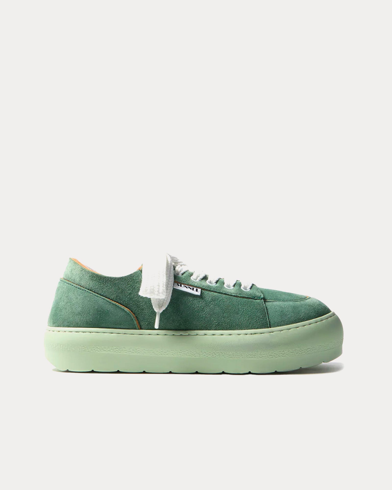 Sunnei Dreamy Suede Fern Green Low Top Sneakers - 1