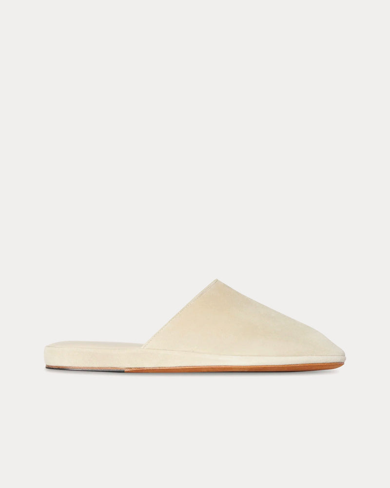 The Row Franco Suede Piume Slippers - 1