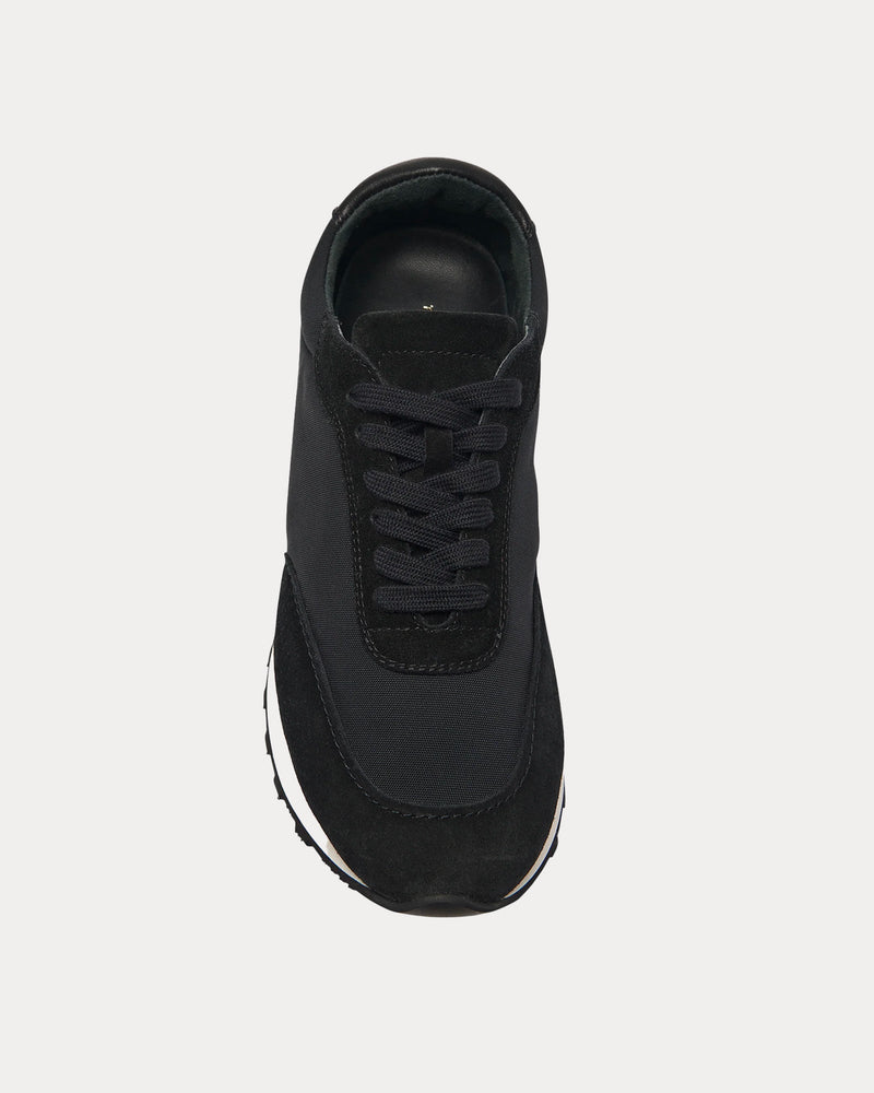 The Row Owen Runner Suede & Nylon Black Low Top Sneakers - 2