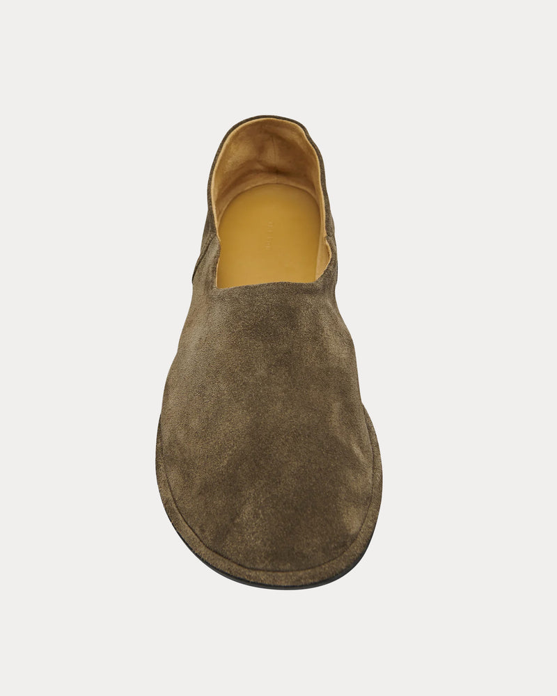 The Row Canal Suede Ash Slip Ons - 2