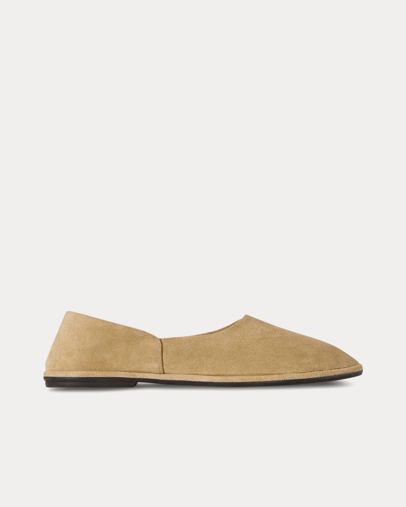 The Row Canal Suede Trench Slip Ons - 1