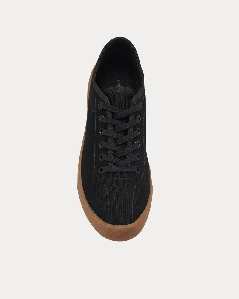 The Row Canvas in Viscose & Linen Black Low Top Sneakers - 2