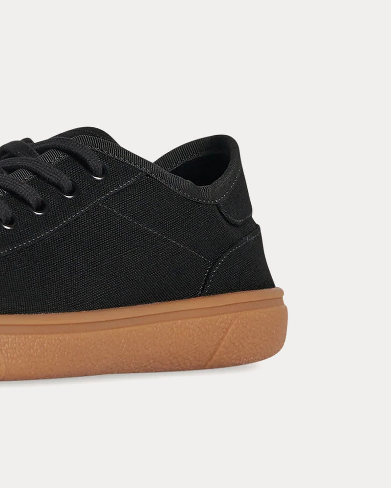 The Row Canvas in Viscose & Linen Black Low Top Sneakers - 3