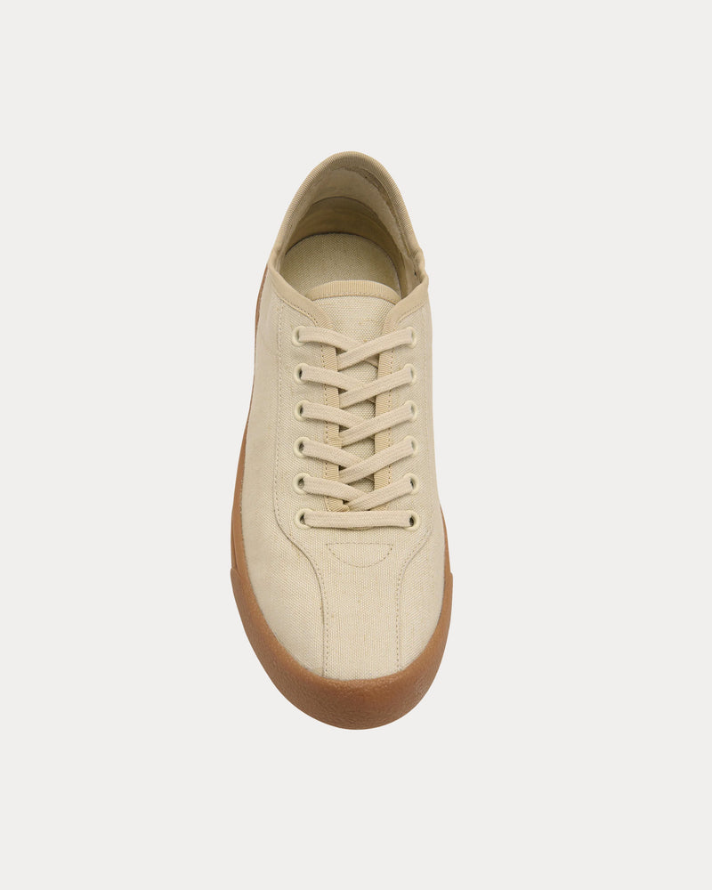 The Row Canvas in Viscose & Linen Sage Tint Low Top Sneakers - 2