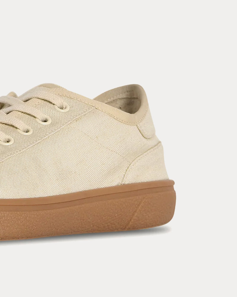 The Row Canvas in Viscose & Linen Sage Tint Low Top Sneakers - 3