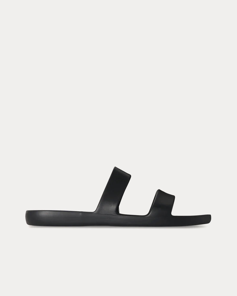 The Row Foam Rubber Black Sandals - 1