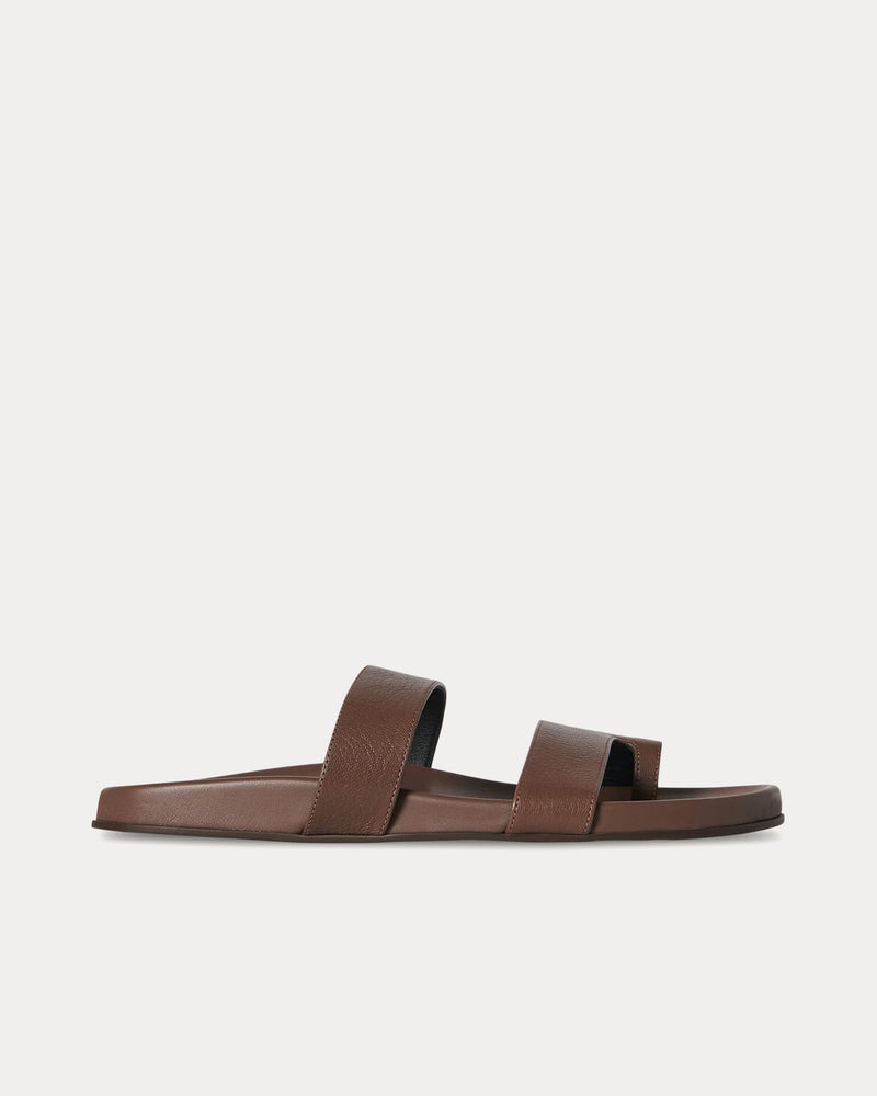 The Row Hugh Leather Light Brown Sandals - 1