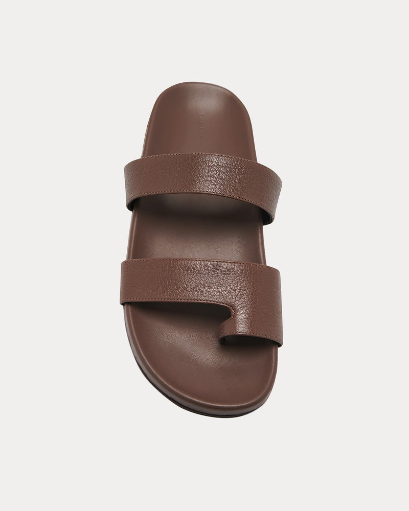 The Row Hugh Leather Light Brown Sandals - 2