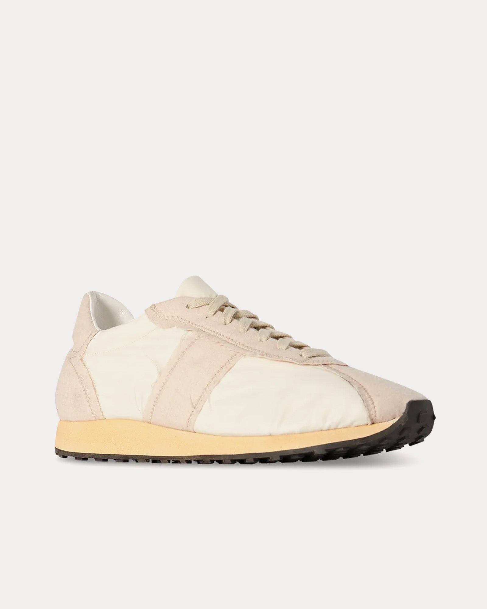 The Row Mica Cashmere & Nylon Beige / Off White Low Top Sneakers - 3