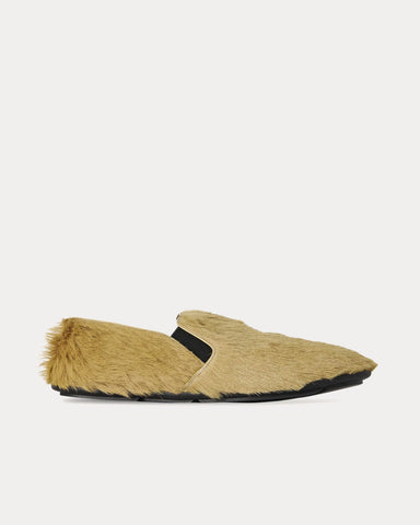 The Row Vincit Pony Beige Slip Ons