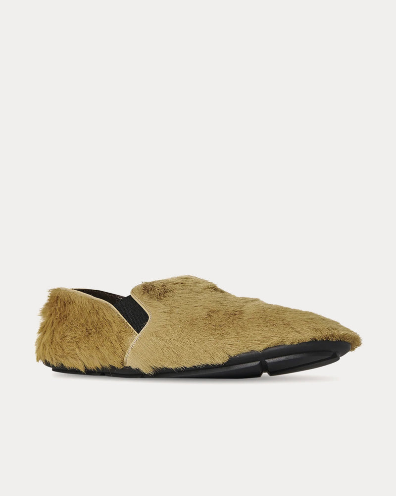 The Row Vincit Pony Beige Slip Ons - 3