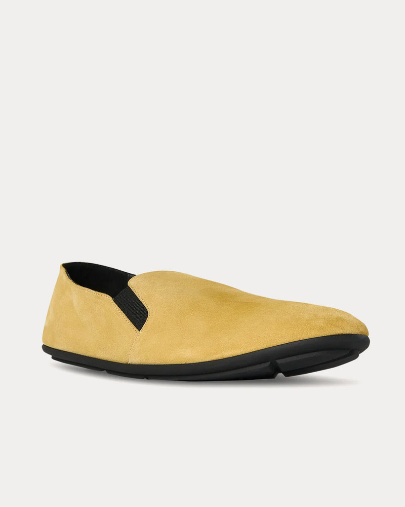 The Row Vincit Suede Wafer Slip Ons - 3