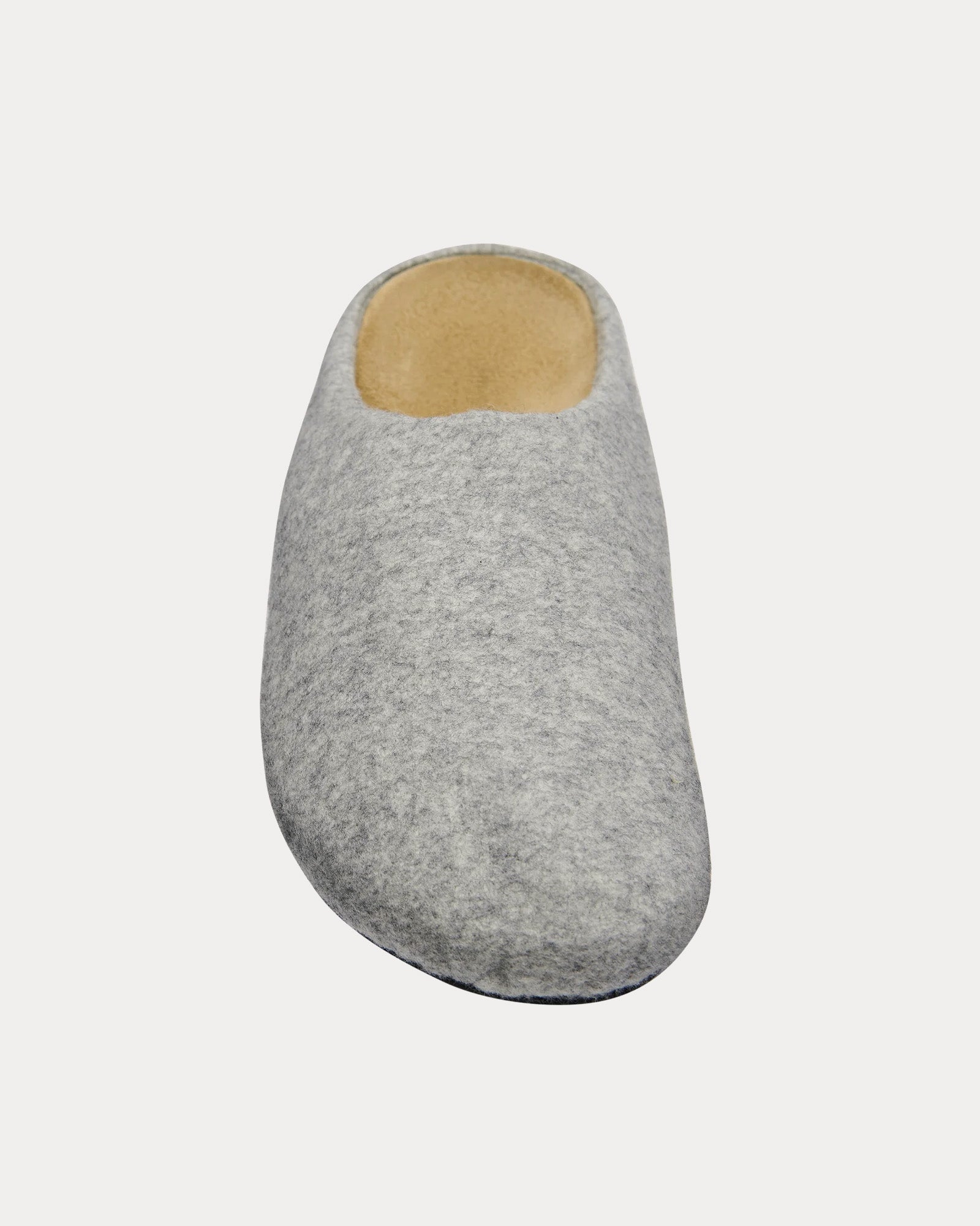 The Row Hugo Slide Virgin Wool & Cashmere Dove Clogs - 2