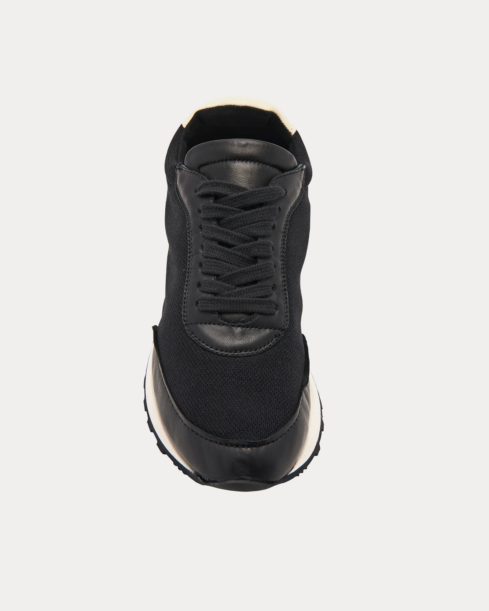 The Row Owen Runner Leather & Nylon Black / White / Black Low Top Sneakers - 2