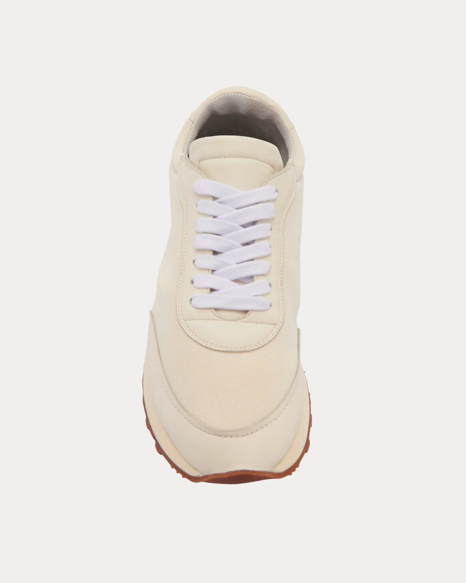 The Row Owen Runner Leather & Nylon Milk / White / Brown Low Top Sneakers - 2