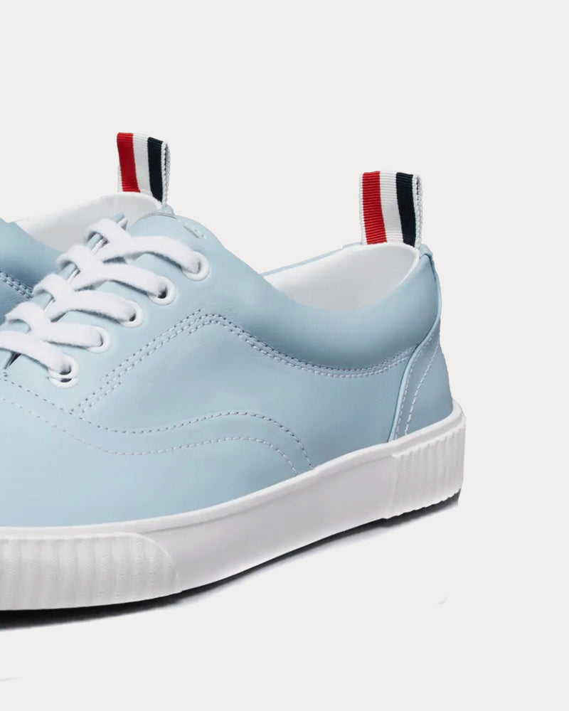 Thom Browne Heritage Vitello Calf Leather Light Blue Low Top Sneakers - 2