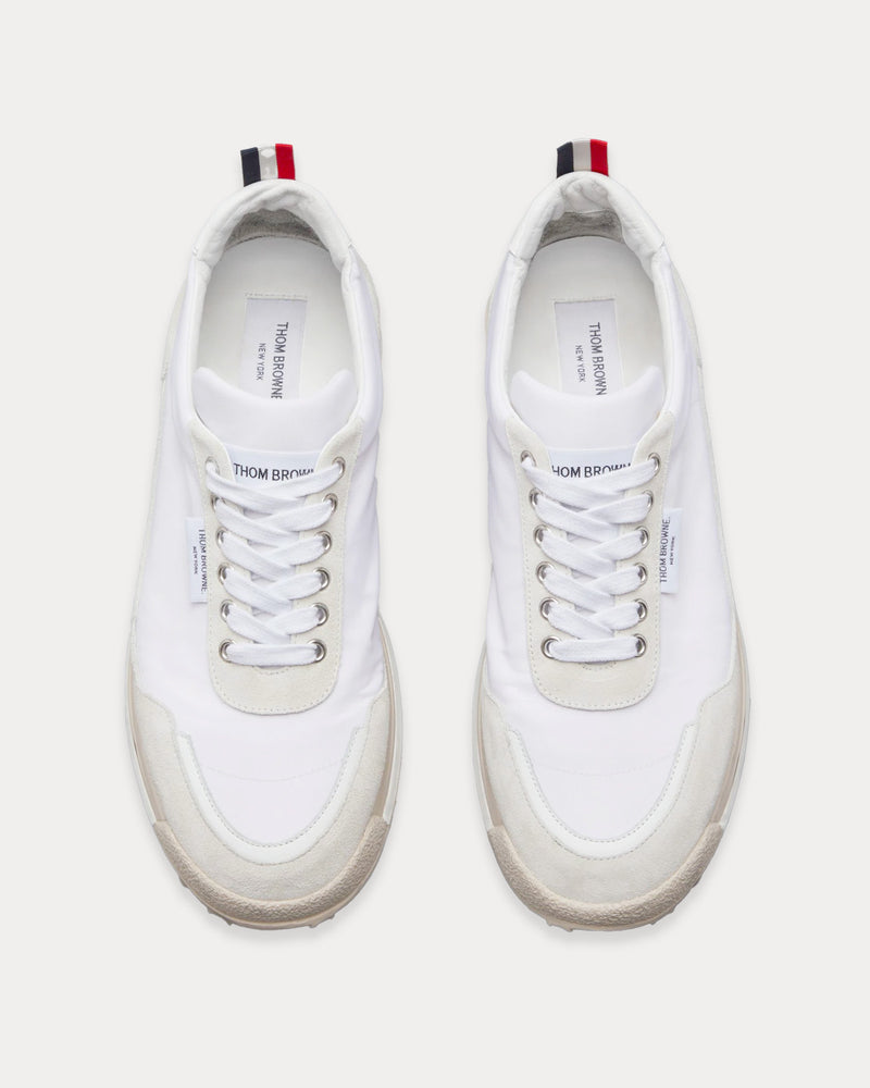 Thom Browne Alumni Eco Nylon White Low Top Sneakers - 2