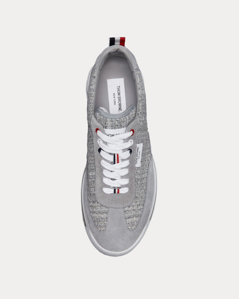 Thom Browne Tech Runner Tweed Grey Low Top Sneakers - 2