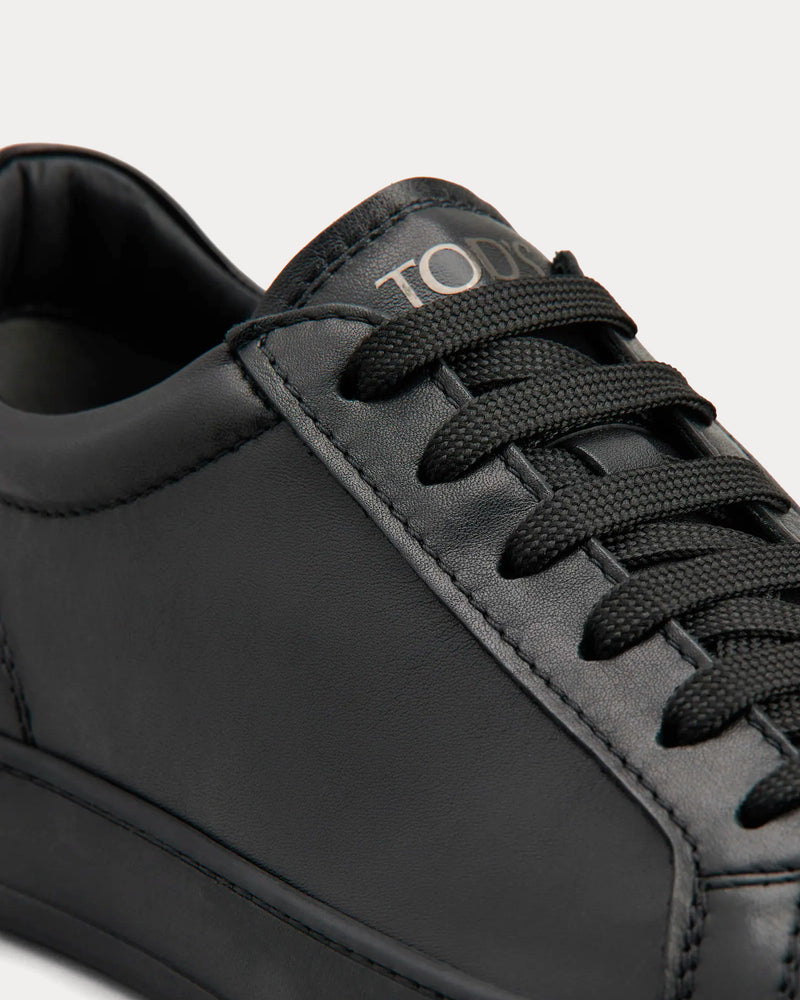 Tod's Leather Black Low Top Sneakers - 2