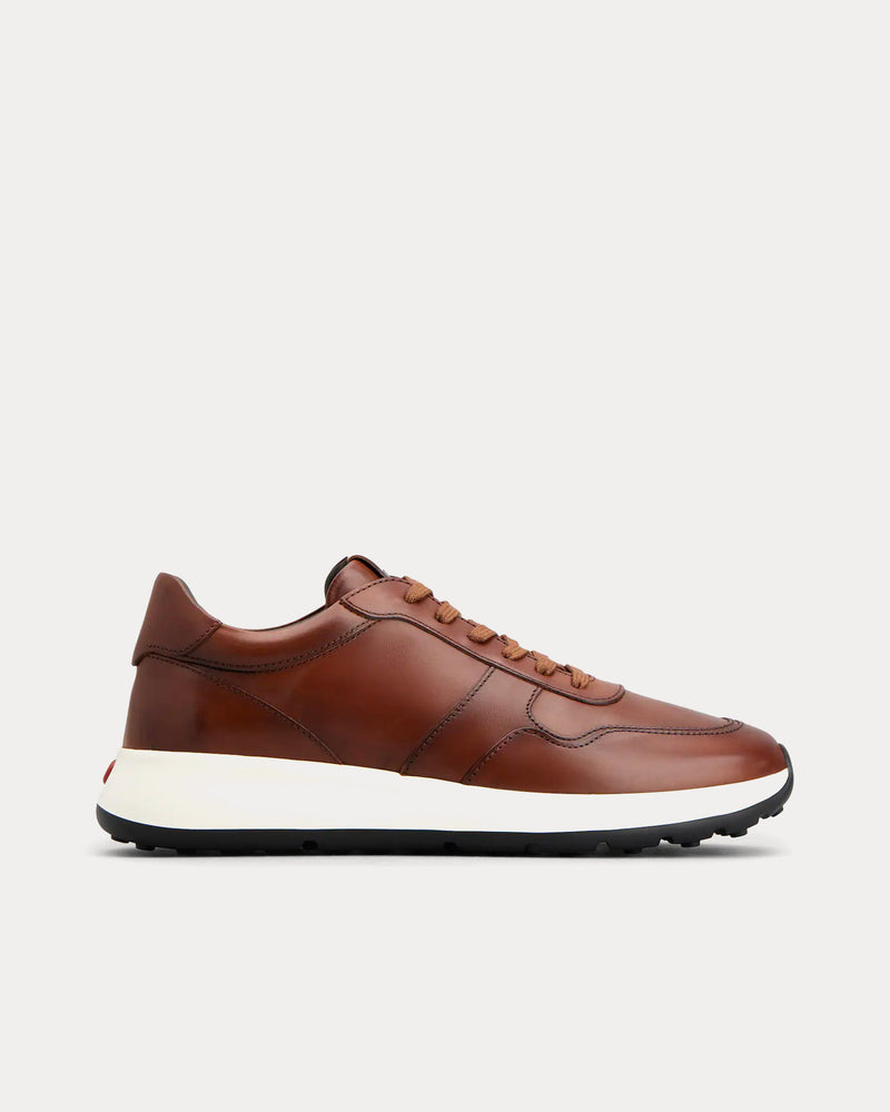 Tod's Leather Brown Low Top Sneakers - 1