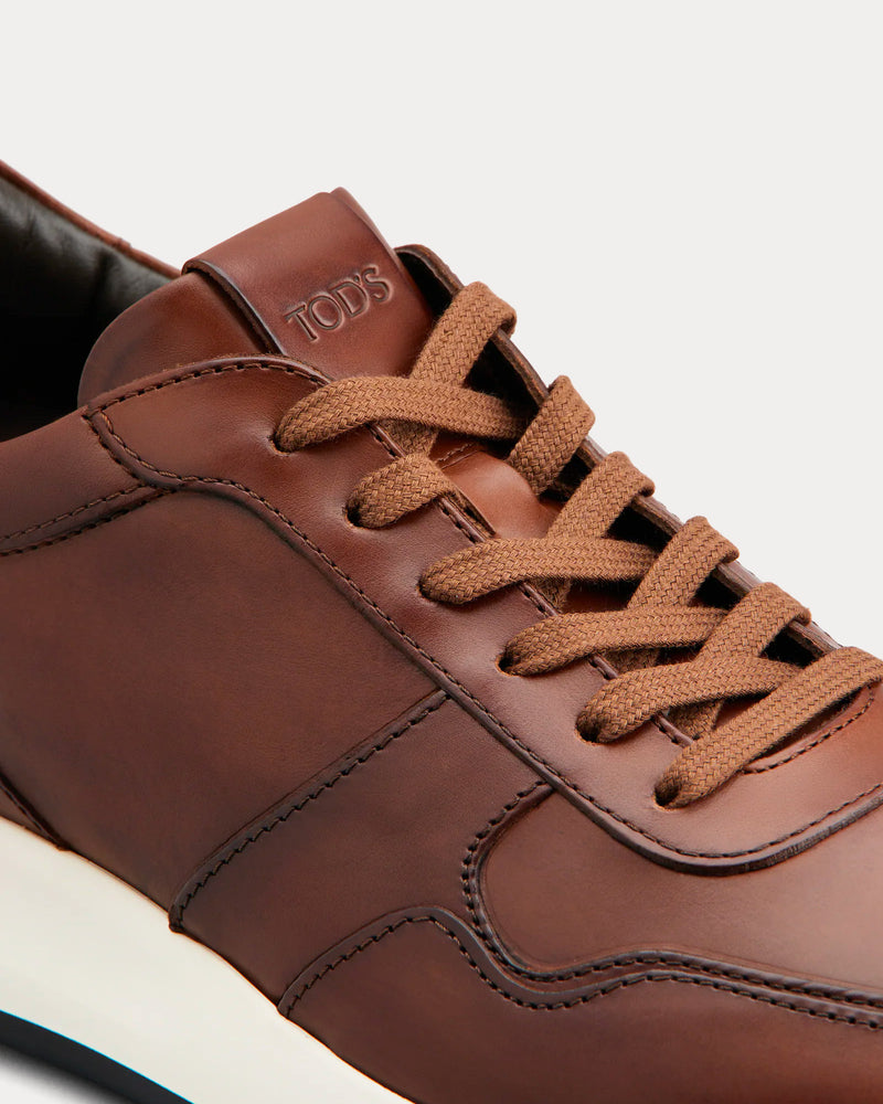 Tod's Leather Brown Low Top Sneakers - 4