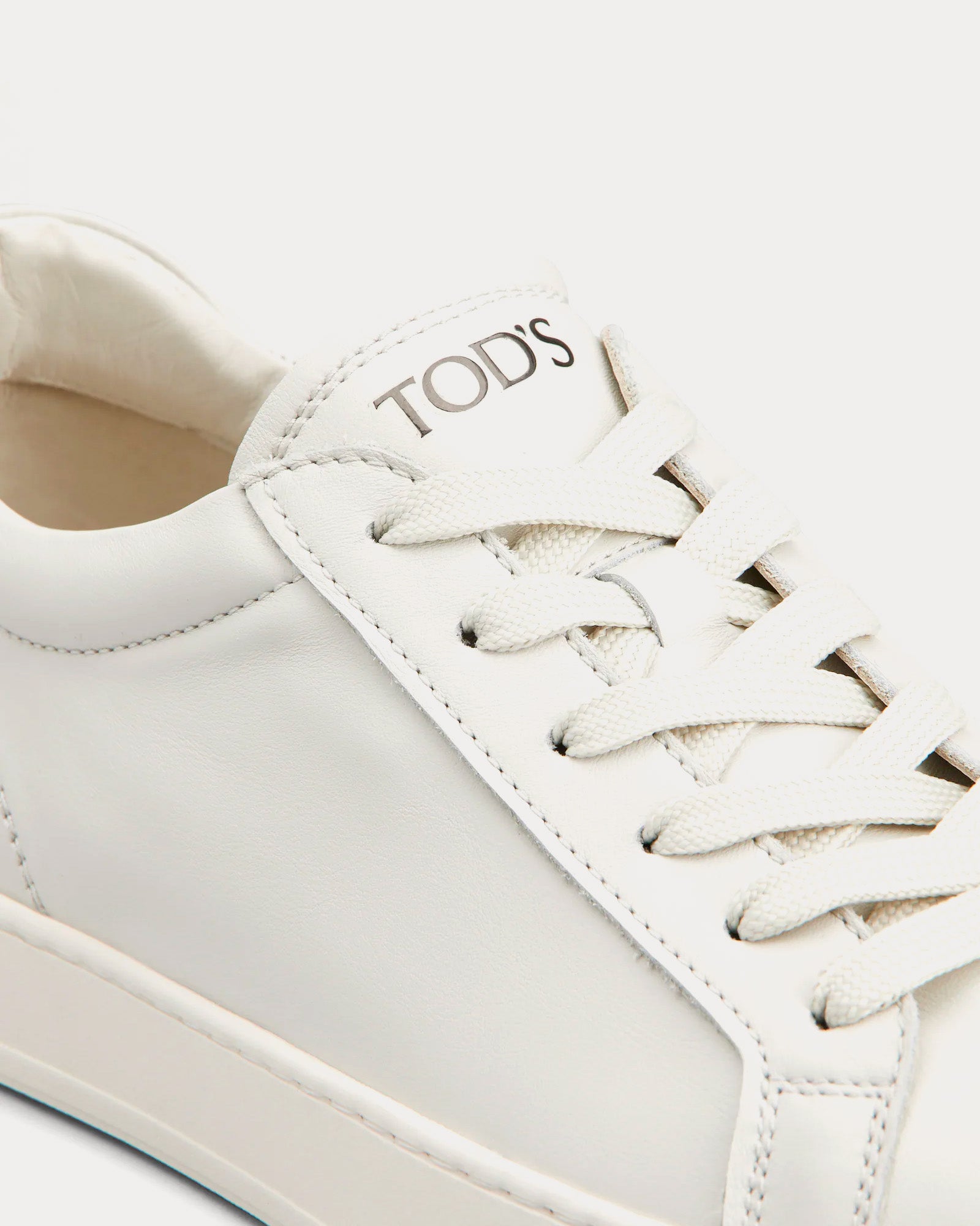 Tod's Leather White Low Top Sneakers - 2