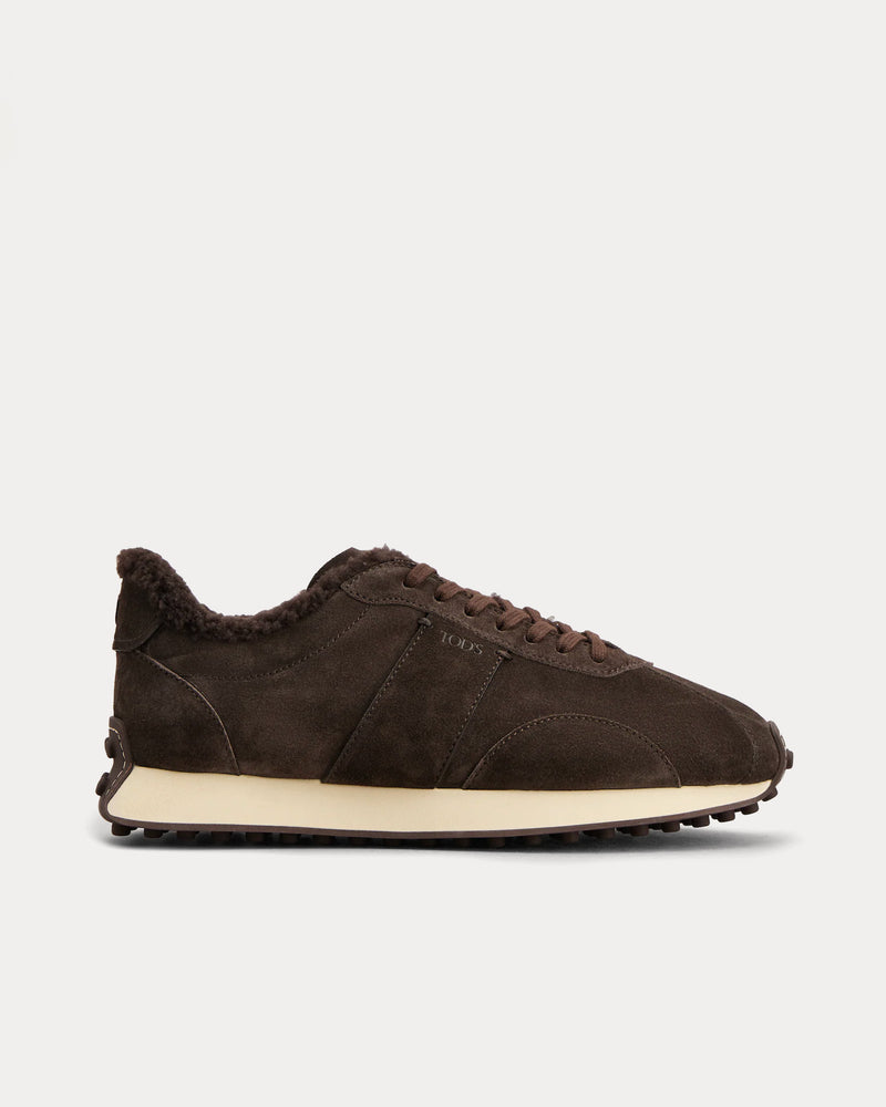 Tod's T Vintage Suede Brown Low Top Sneakers - 1