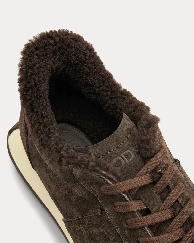 Tod's T Vintage Suede Brown Low Top Sneakers - 4