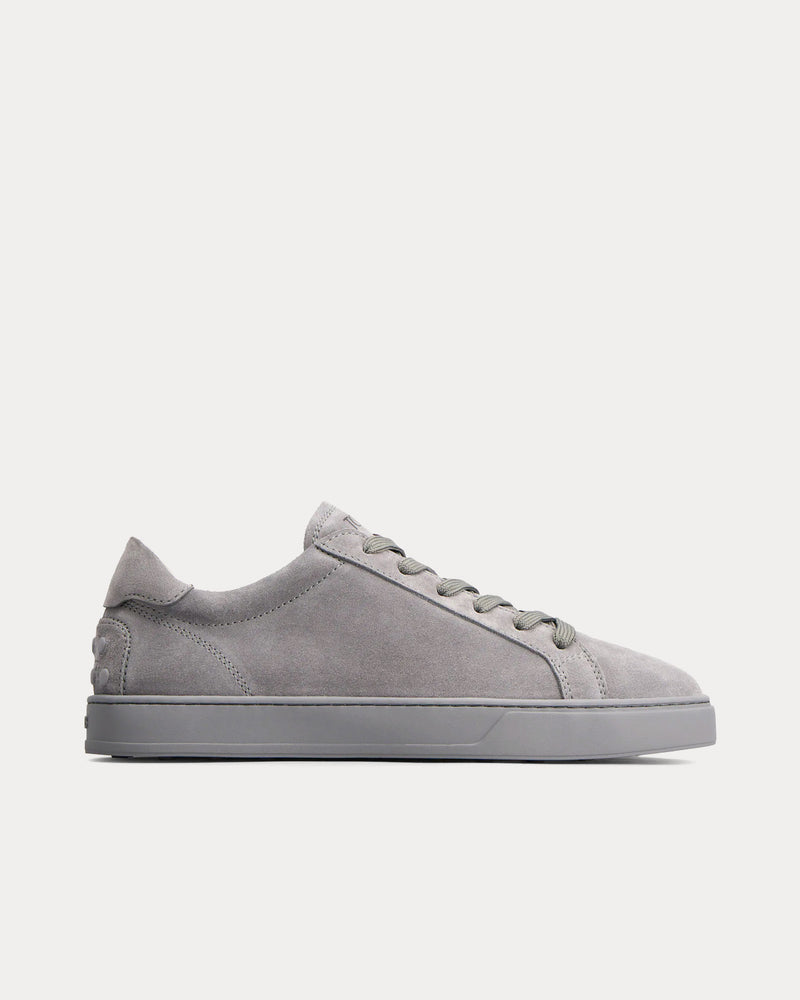 Tod's Minimal Suede Grey Low Top Sneakers - 1