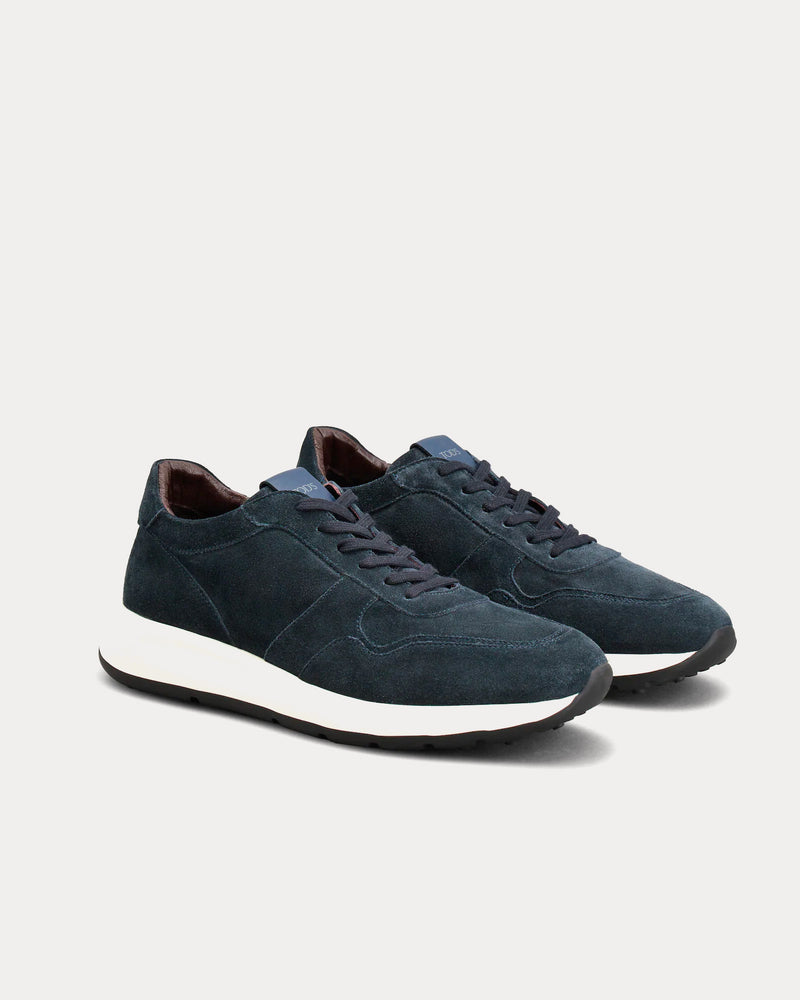 Tod's Suede Blue Low Top Sneakers - 2