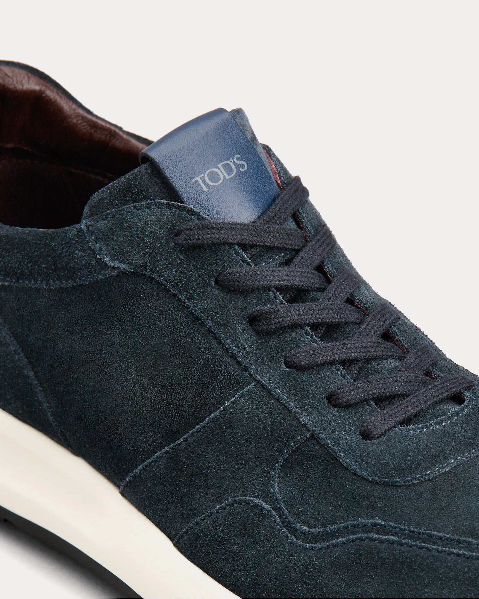 Tod's Suede Blue Low Top Sneakers - 4