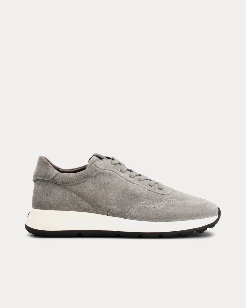 Tod's Suede Grey Low Top Sneakers - 1