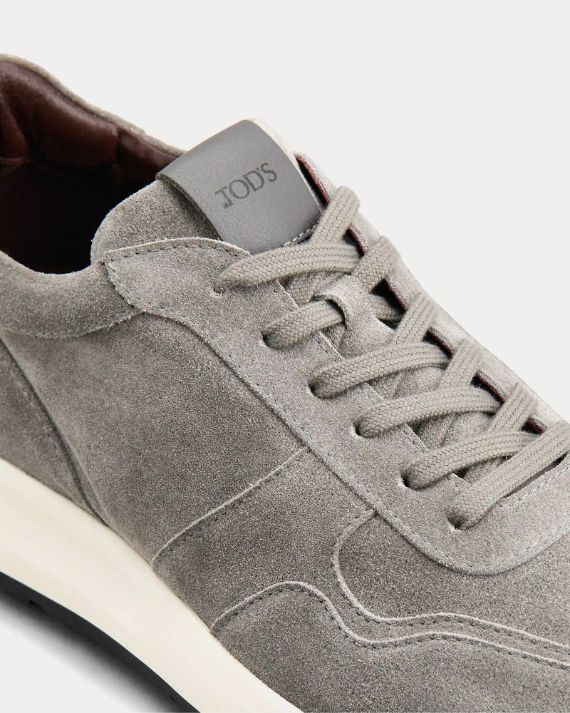 Tod's Suede Grey Low Top Sneakers - 4