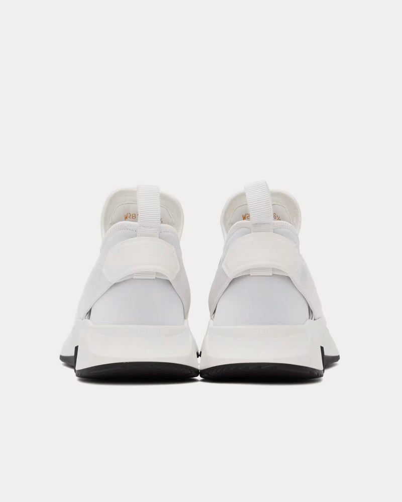 Tom Ford Jago Nylon Mesh White Low Top Sneakers - 3