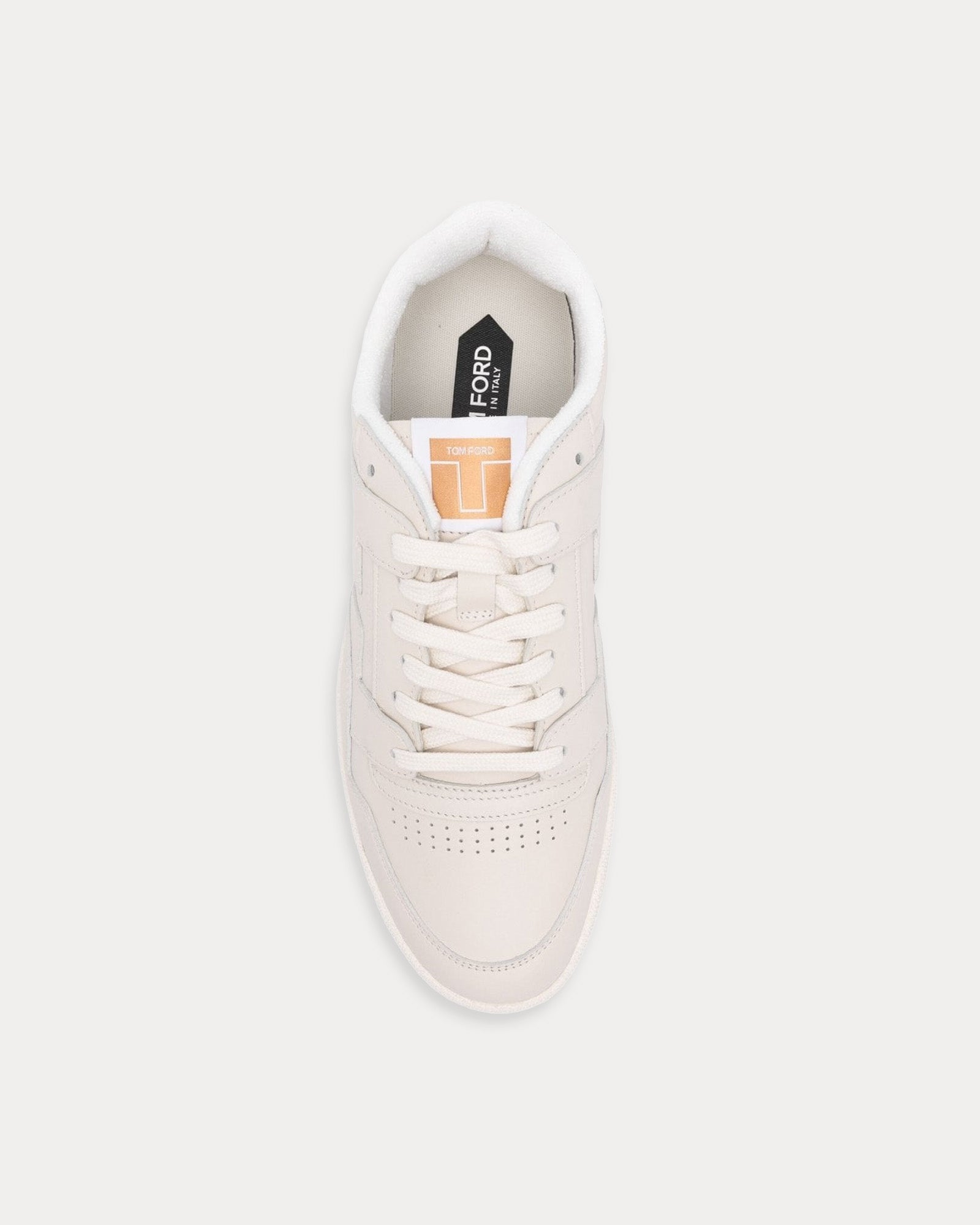 Tom Ford Jake Leather Marble / Ivory Low Top Sneakers - 2